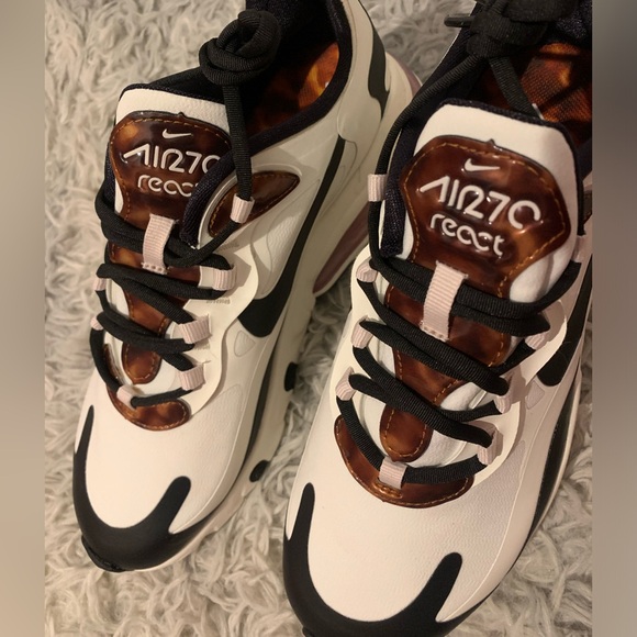 Brand new Nike Air Max 270 React cream and Tortoise Shell sneakers - Picture 5 of 9